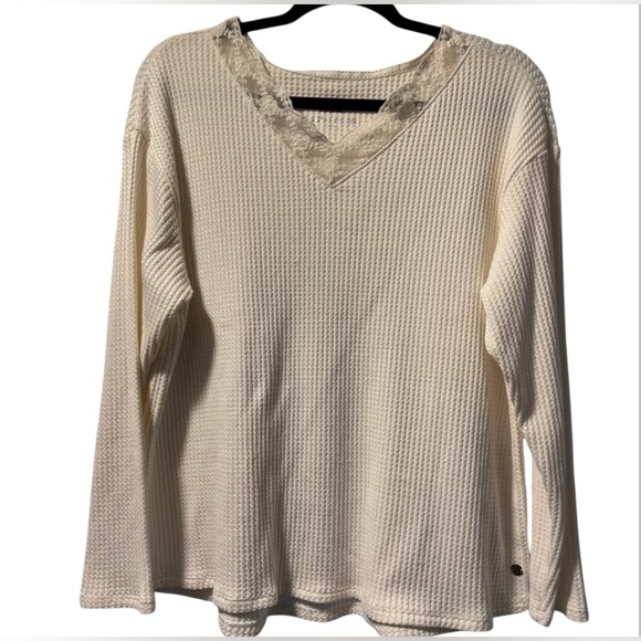 Justice Other - Justice waffle knit long sleeve shirt size 20-22